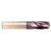 18 mm Dia x 36 mm Flute Length x 100 mm OAL Solid Carbide End Mills, Single End Ball, 2 Flute, AlTiN - Hard Coat (Qty. 1)