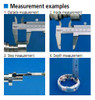 Mitutoyo 0-8" Range Dial Caliper, 0.1"/Rev., .002" Accuracy, 64 mm Jaw Depth (Qty. 1)