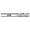 2" Cut Dia x 2" Shank Dia x 8" Cut Length x 11-3/4" OAL M-7 HSS End Mills, 8 Flute Coarse Pitch Knuckle, Non-Center Cut, TiN Coated (Qty. 1)