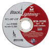 4" x .045 x 3/8" Black Lightning Cut-Off Wheel - Type 1 - Double Reinforced, Mercer Abrasives 616010 (50/Pkg)