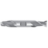 5/32" Cut Dia x 3/8" Shank Dia x 15/64" Cut Length x 2-3/4" OAL M-7 HSS End Mills, 2 Flute Double End Center Cut, TiAlN Coated (Qty. 1)