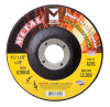 4" x 1/8" x 5/8" A24S T27 Depressed Center Pipe Cutting and Grinding Wheel - Single Grit, Mercer Abrasives 620020 (25/Pkg.)