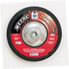 4" x 1/4" x 5/8" A24S T27 Depressed Center Grinding Wheel - Dual Grit, Mercer Abrasives 620030 (25/Pkg.)