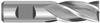 1" Cut Dia x 1" Shank Dia x 2" Cut Length x 4-1/2" OAL M-42 Cobalt End Mills, 6 Flute, Center Cut, Uncoated (Qty. 1)