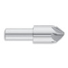 1/2" Body Dia. x 1/4" Shank Dia. x 1" Shank Length x 2" OAL 60 Degree HSS Chatterless Countersink, 6 Flute (Qty. 1)