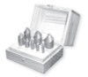 R-270 HSS Countersink Set, 3 Flute, 60 Degree (1/4", 3/8", 1/2", 3/4" & 1")