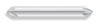 5/16" Body Dia. x 2-1/2" OAL 60 Degree Solid Carbide Chatterless Countersink, Double End, 6 Flute (Qty. 1)