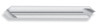 5/16" Body Dia. x 2-1/2" OAL 90 Degree HSS Chatterless Countersink, Double End, Single Flute (Qty. 1)