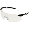 ERB Strikers Safety Glasses, Black/Silver Frame, Clear Lens 15420 (12 Pr.)