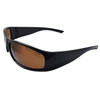 ERB Boas Extreme Safety Glasses, Black Frame/Brown Smoke Polarized Lens 17923 (12 Pr.)