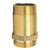 Pin Rack Nipple, 1 1/2" NPT x NST, Brass