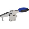 Kipp M6x35 Stainless Steel Horizontal Toggle Clamp with Safety Interlock, Straight Foot, and Adjustable Clamping Spindle (Qty. 1), K0661.106101