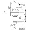 Kipp Thrust Bolt/Rest Pad, DIN 6321 (Edition 1973), Style A, 6mm x 5mm, K0293.106 (10/Pkg.)