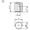 Kipp M12 X 40mm Positioning Feet w/Internal Thread, Style E K0298.540 (1/Pkg.)