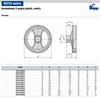 Kipp 80 mm x 10 mm ID 2-Spoke Handwheel, Plastic (Qty. 1) K0725.0080X10