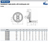 Kipp 80 mm x .32" ID 2-Spoke Handwheel with Revolving Grip, Plastic (Qty. 1) K0725.4080XCN