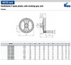 Kipp 80 mm x .32" ID 2-Spoke Handwheel with Revolving Grip, Plastic (Qty. 1) K0725.4080XCN