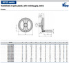 Kipp 129 mm x 14 mm ID 2-Spoke Handwheel with Revolving Grip, Plastic (Qty. 1) K0725.4130X14