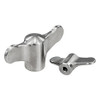 Kipp 10-32 x 50 mm Wing Grips, All Stainless Steel Blasted, Internal Thread (Qty. 1), K0273.1A11