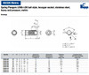 Kipp M3 Spring Plungers, LONG-LOK, Ball Style, Hexagon Socket, Stainless Steel, Heavy End Pressure (10/Pkg.), K0326.203