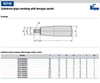 Kipp M12 x 26 mm x 81 mm Cylindrical Grips Revolving with Hexagon Socket, Black Thermoplastic/Steel (Qty. 1), K0740.12260820