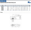 Kipp 5/16"-18 Adjustable Handle ECO "Toucan", Plastic/Steel, Internal Thread, Size 3 (1/Pkg.), K0252.3A31