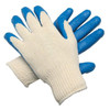 Memphis Industry Standard Gloves, Natural/Blue, Large (12 Pair)