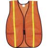 River City General-Purpose Mesh Vest, Orange w/ 3/4" Lime Stripes