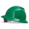 MSA V-Gard Slotted Hat w/ Fas-Trac Suspension, Green