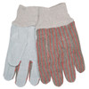 Memphis Industry Standard Leather Palm Gloves, Clute Pattern, Knit Wrist (12 Pair)