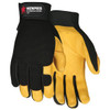 Memphis Fasguard Multi-Purpose Deerskin Leather Palm Gloves, Medium (1 Pair)