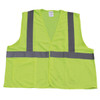 TruForce Class 2 Solid Mesh Safety Vest, Lime, Large