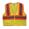 TruForce Class 2 Two-Tone Mesh Safety Vest, Lime, Medium