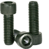 #8-32 x 1-1/2" Partially Threaded Socket Head Cap Screws Coarse Thermal Black Oxide (100/Pkg.)