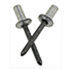 ASCE 4-1 1/8 (.020-.062) Aluminum/Steel Dome Closed-End Blind Rivets (10000/Bulk Pkg.)