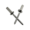 STSSCE 4-4 1/8 (.188-.250) Stainless Steel 304/Stainless Steel 420 Grooved Dome Closed-End Blind Rivets (10000/Bulk Pkg.)