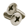 1/4"-20 x 3" Phillips Oval Head Machine Screwss, 316 Stainless Steel (100/Pkg.)