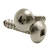 #8 x 1" Square Drive Truss Head Self-Tapping Screws Type A, 18-8 Stainless Steel (1000/Pkg.)