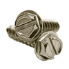 #12 x 1-1/2" Slotted Hex Washer Head Self Tapping Screws Type A, 316 Stainless Steel (500/Pkg.)