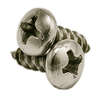 #8 x 3/8" Phillips Pan Head Self Tapping Screws Type A, 316 Stainless Steel (1000/Pkg.)