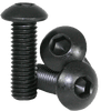 1/4"-28 x 1-1/8" Button Socket Head Cap Screws, Alloy Thermal Black Oxide (100/Pkg.)