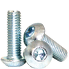 1/4"-20 x 2-1/4" Fully Threaded Button Socket Head Cap Screw, Alloy Zinc-Bake CR+3 (100/Pkg.)