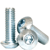 1/4"-20 x 2-1/4" Fully Threaded Button Socket Head Cap Screw, Alloy Zinc-Bake CR+3 (100/Pkg.)