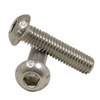 M6-1.00 x 35 mm Fully Threaded Button Socket Head Cap Screw, 316 Stainless Steel (A4) (1500/Bulk Pkg.)