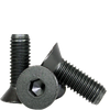 1/4"-28 x 7/16" Flat Socket Head Cap Screw, Alloy Thermal Black Oxide (100/Pkg.)