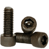 #8-32 x 1" (FT) Socket Cap Screws w/Pin Tamper Resistant Security Screws, Thermal Black Oxide (5000/Bulk Pkg.)