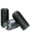 1/4"-28 x 1/2" Knurled Cup Point Socket Set Screws, Zinc-Bake CR+3 (100/Pkg.)
