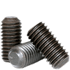 1/2"-13 x 4" Non-Standard Socket Set Screws Flat Point, Thermal Black Oxide (200/Bulk Pkg.)