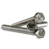 1/4"-20 x 3" Fully Threaded Hex Cap Screws Full Thread Coarse Stainless Steel (18-8) (100/Pkg.)