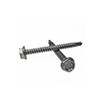 #8-18 x 1-1/2" (FT) Indented Hex Washer Head Unslotted ,#2 Point BSD Self Drilling Screws Hardened Stainless Steel 410 (500/Pkg.)